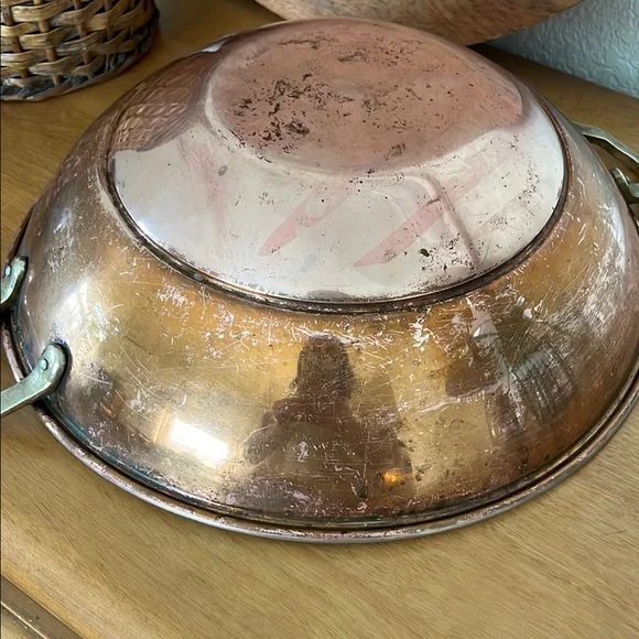 Vintage Copper Pot with Brass Handles - Picture 6 of 6